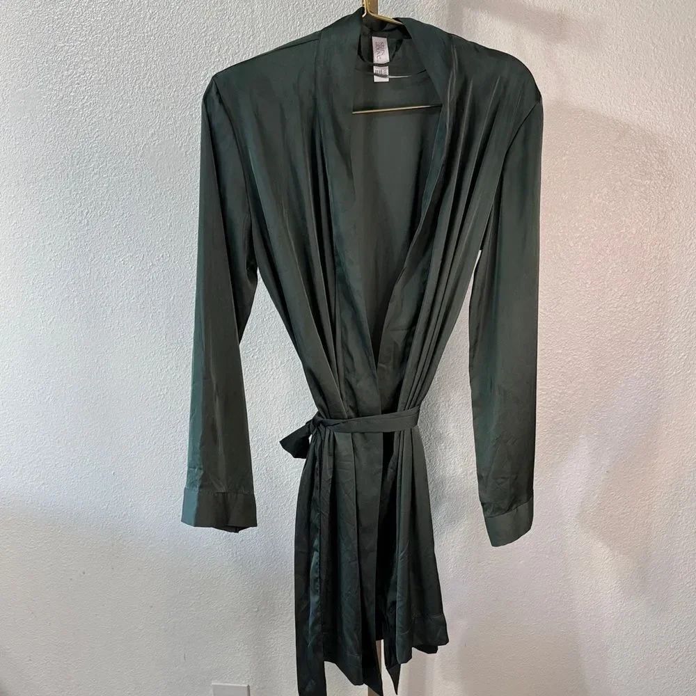 Stars Above DeepβGreen Women's Robe